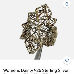 Elegant Sterling Silver Filigree Ring
